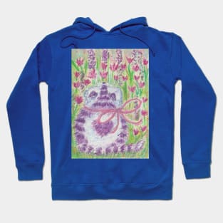 purple kitten Hoodie